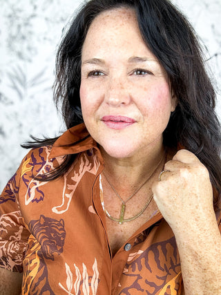 Wild Spirit Tiger Print Top