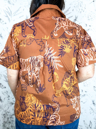 Wild Spirit Tiger Print Top