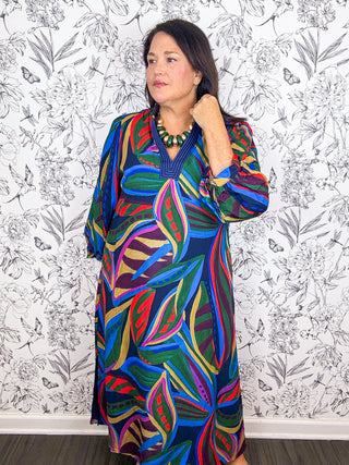 Painted Prairie Midi Dress