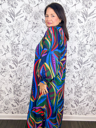 Painted Prairie Midi Dress
