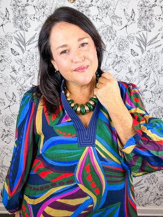 Painted Prairie Midi Dress