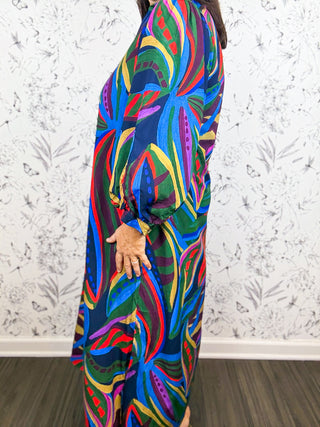 Painted Prairie Midi Dress