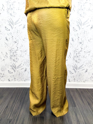 Olive Grove Satin Trouser