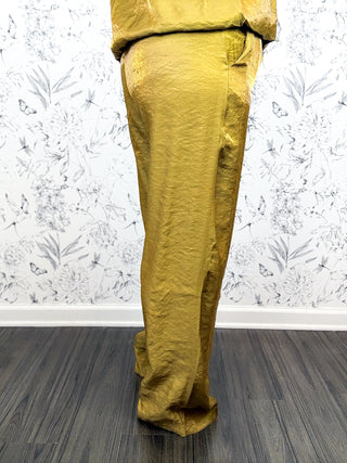Olive Grove Satin Trouser