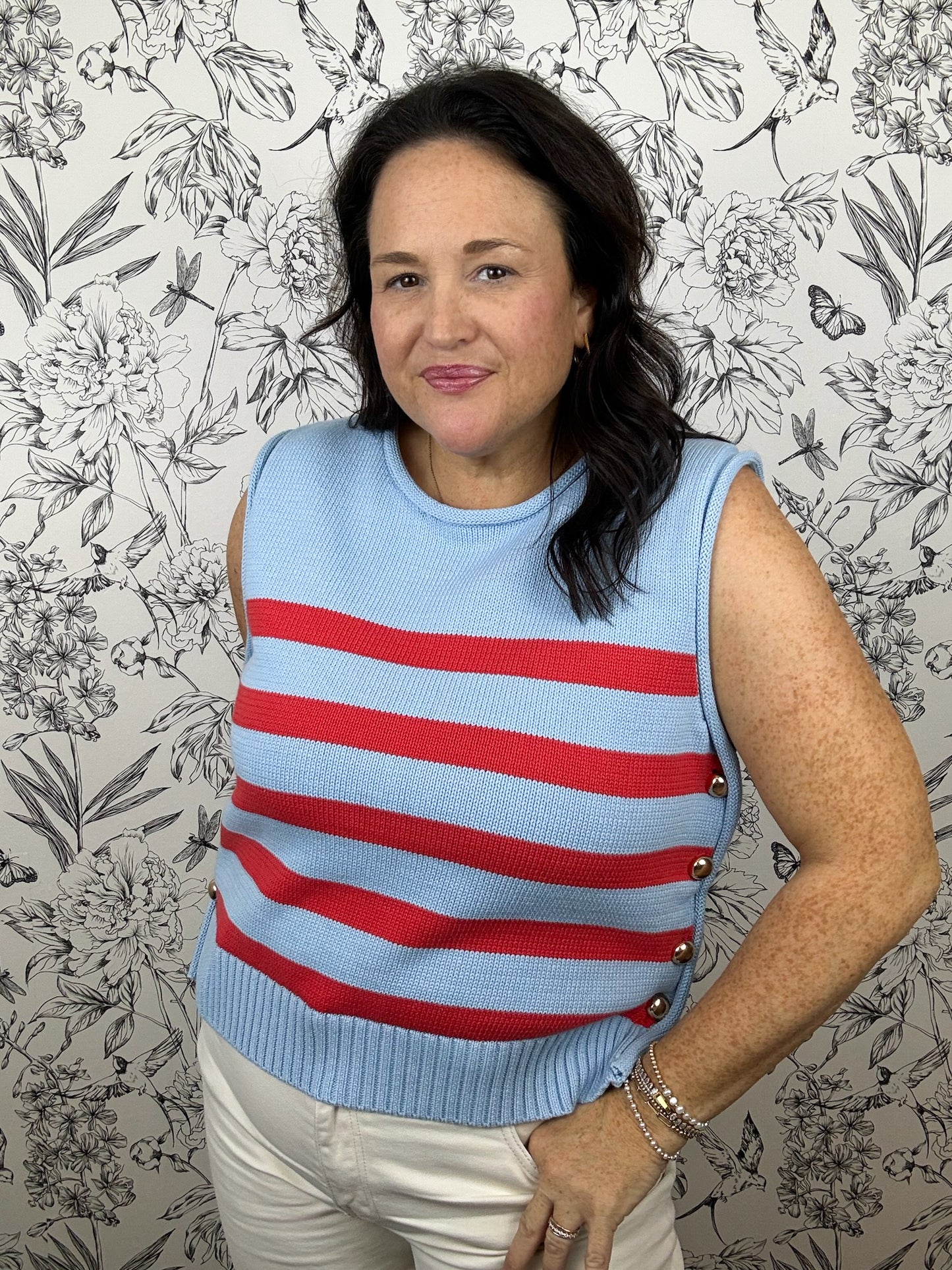 Regatta Stripe Button Shell