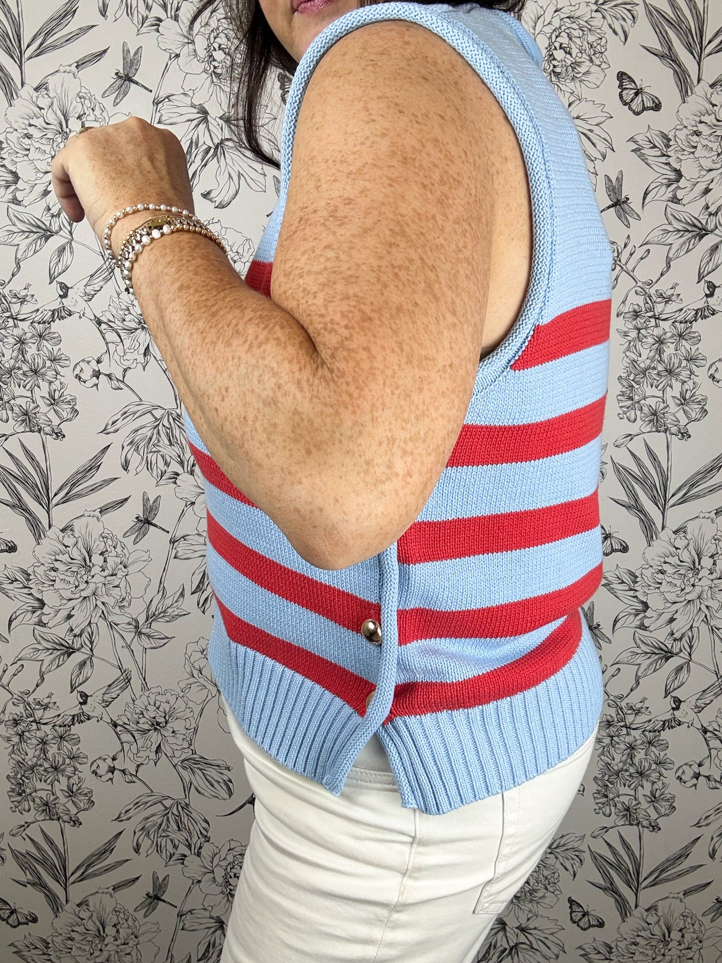 Regatta Stripe Button Shell