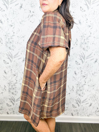 Maple Street Plaid Dress