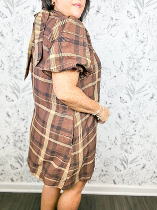 Maple Street Plaid Dress