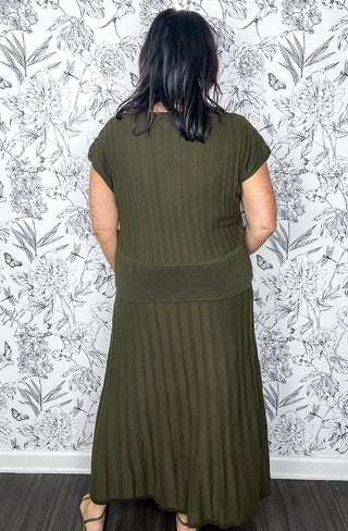 Olive Luxe Sweater Dress