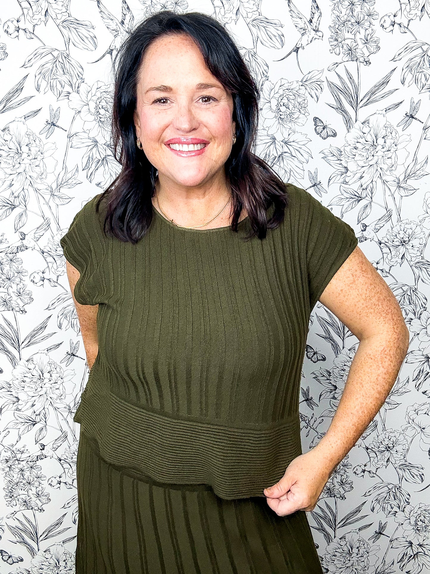 Olive Luxe Sweater Dress