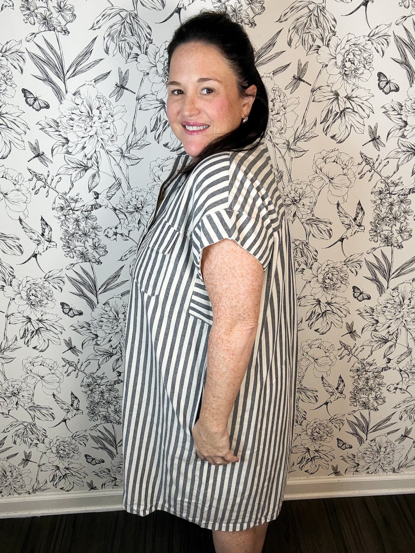 Dockside Shirt Dress in Curvy