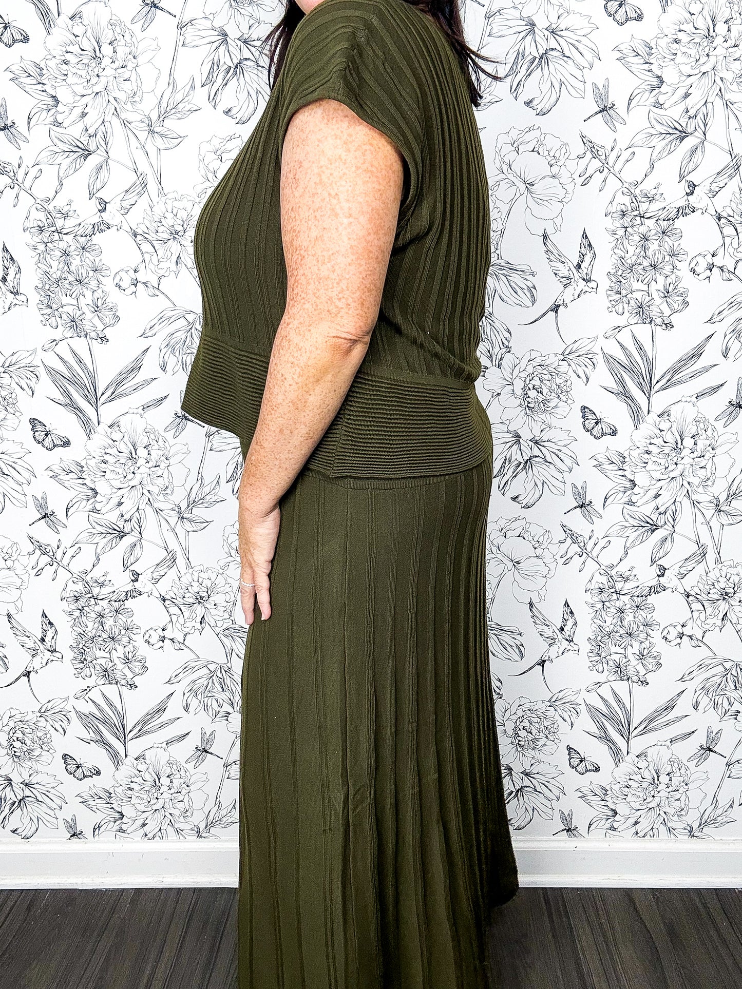 Olive Luxe Sweater Dress