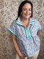 Jules Geometric Half Zip