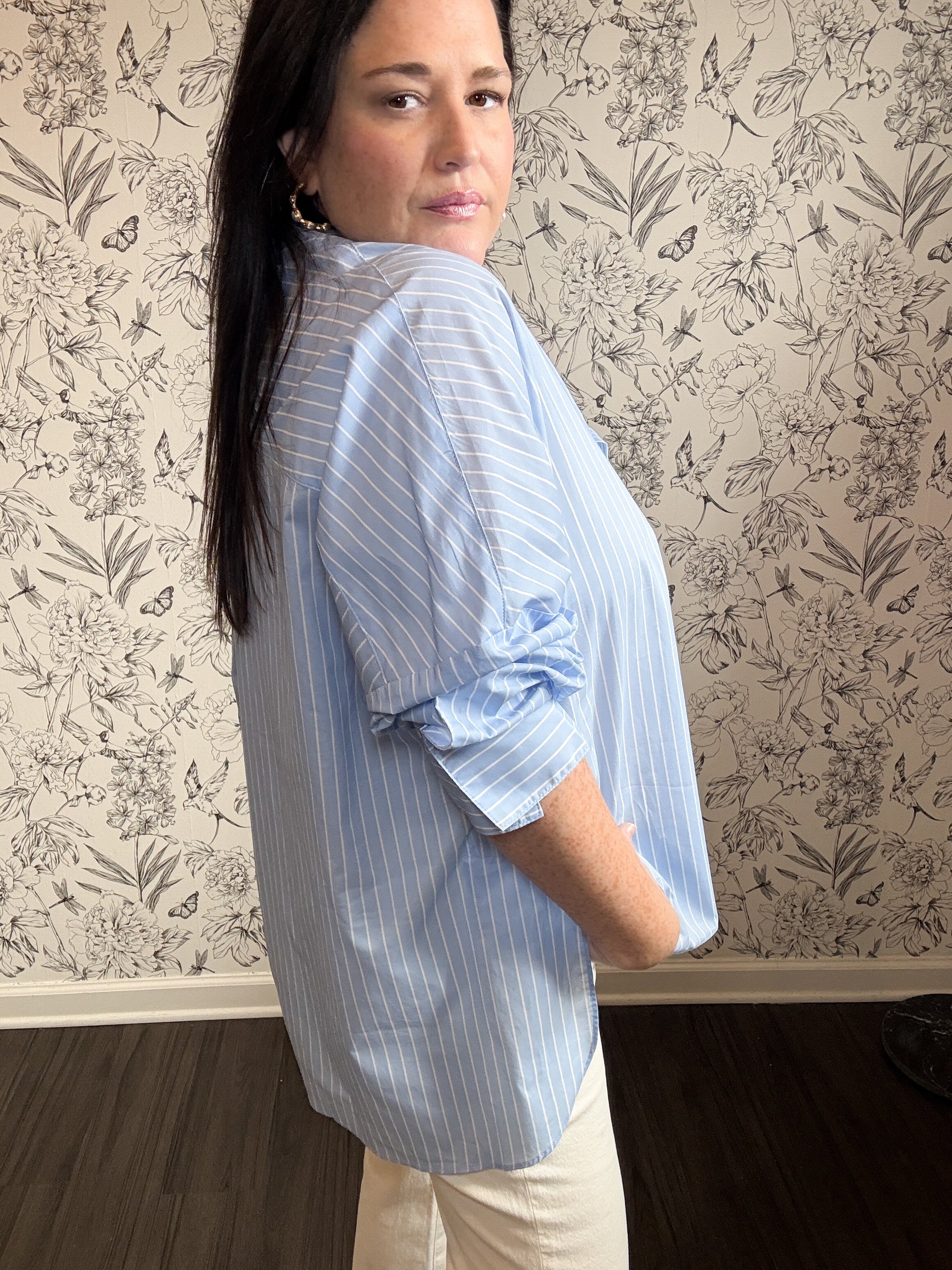 Uptown Stripes Blouse - Best & Co. Boutique