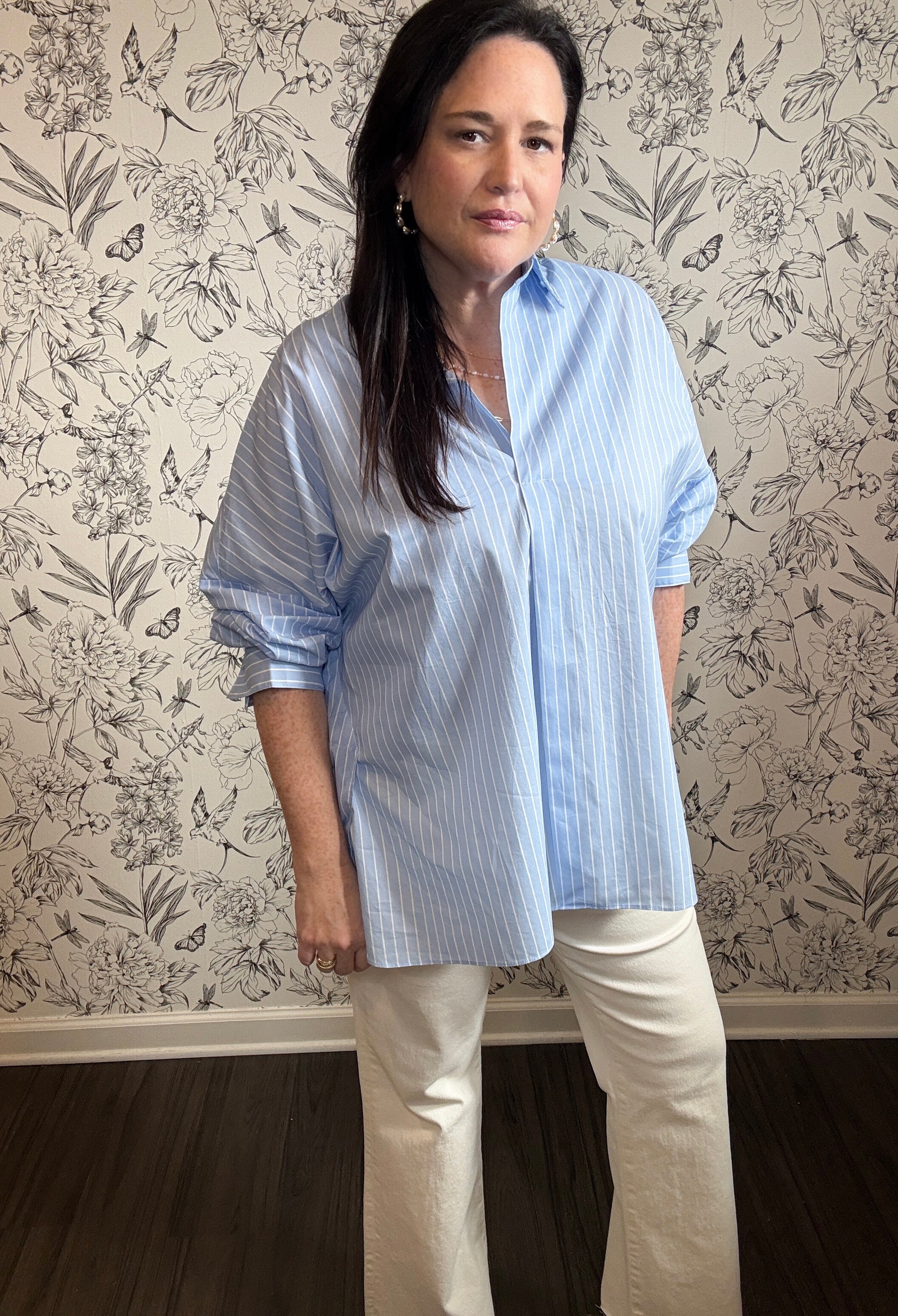 Uptown Stripes Blouse - Best & Co. Boutique