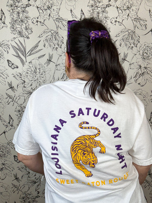 Louisiana Saturday Night Pocket Tee - Best & Co. Boutique