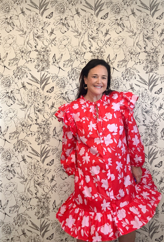 The Sunni Ruffled Dress - Best & Co. Boutique