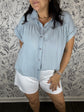 Mid-Rise White Cutoff Shorts