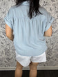 Mid-Rise White Cutoff Shorts