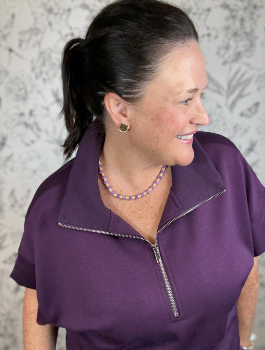 Geaux Mode Half Zip Curvy - Best & Co. Boutique