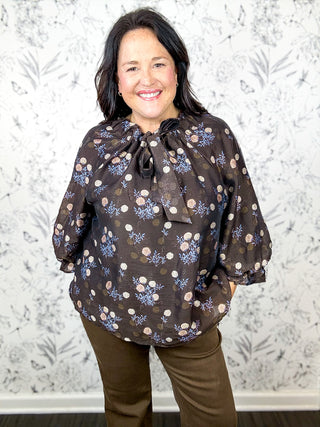 Bramblewood Floral Tie Blouse