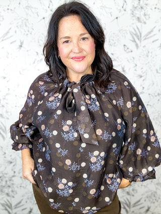 Bramblewood Floral Tie Blouse