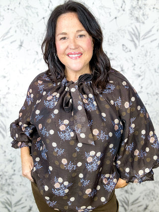 Bramblewood Floral Tie Blouse