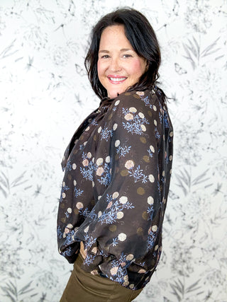 Bramblewood Floral Tie Blouse