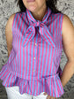 Harbor Stripe Bow Blouse