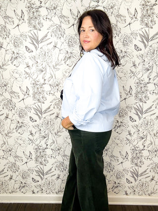 Meg Corduroy Wide Leg | Evergreen