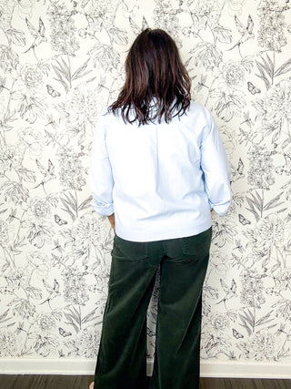 Meg Corduroy Wide Leg | Evergreen