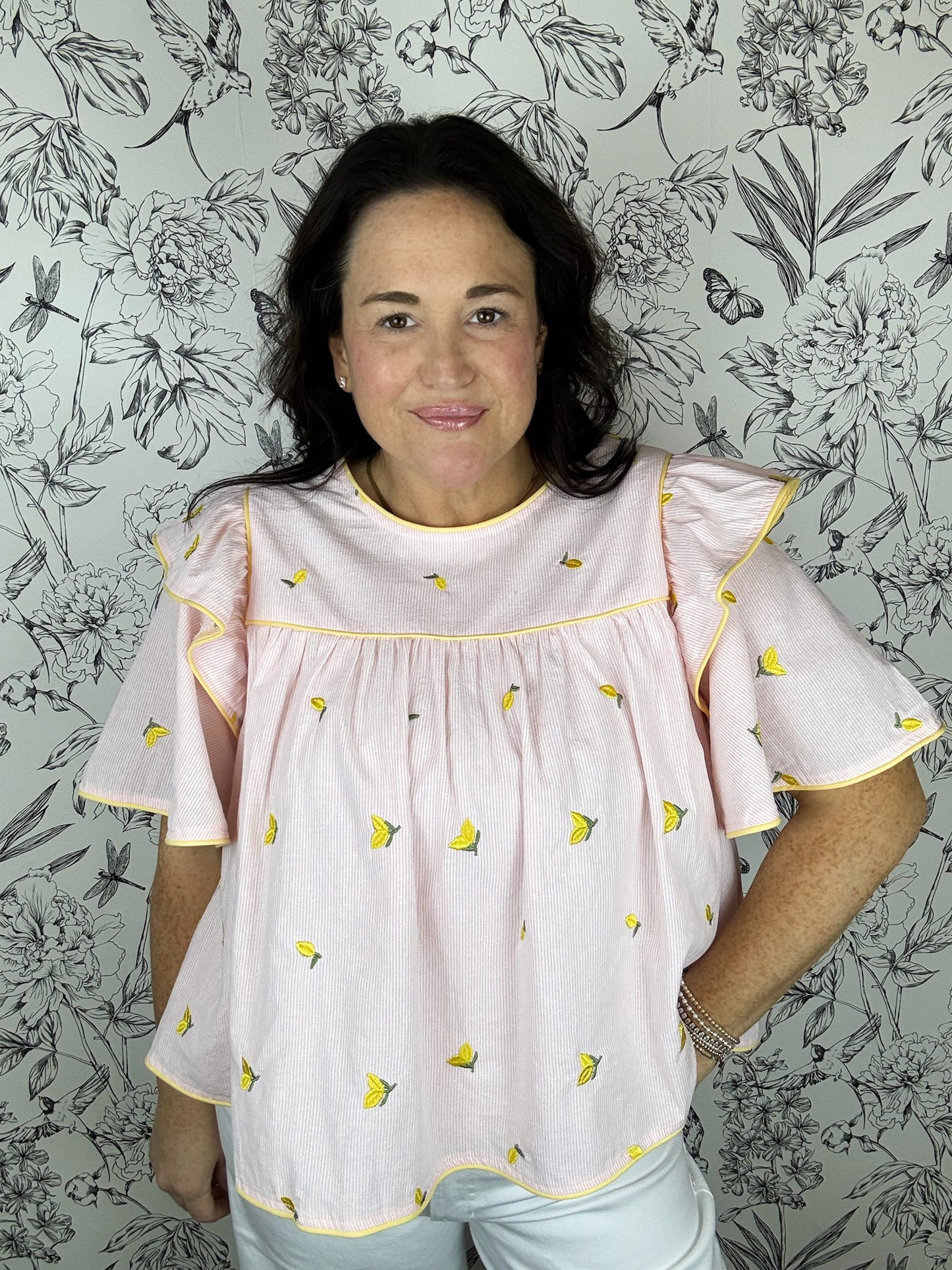 Pink Lemonade Babydoll Blouse