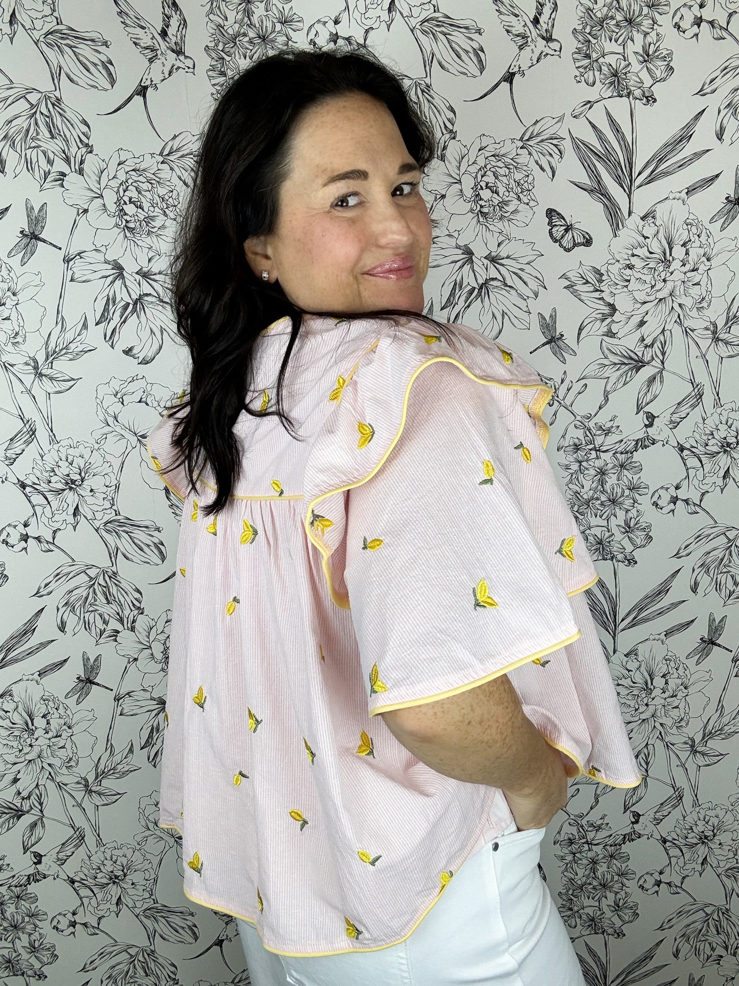 Pink Lemonade Babydoll Blouse