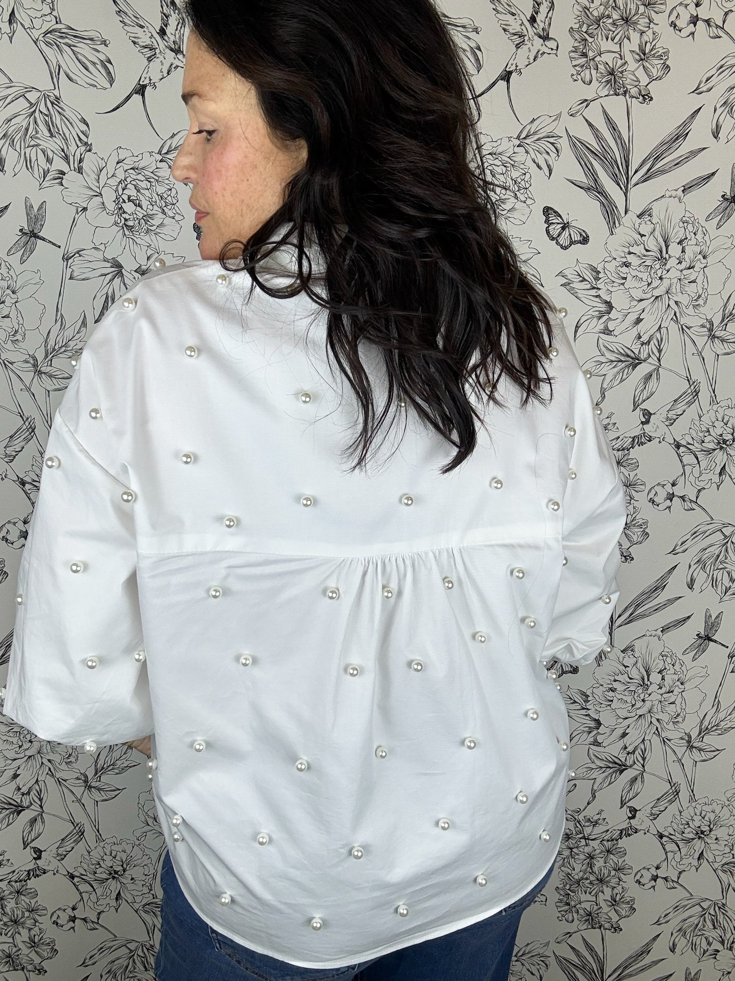 Pearl Behavior Studded Top