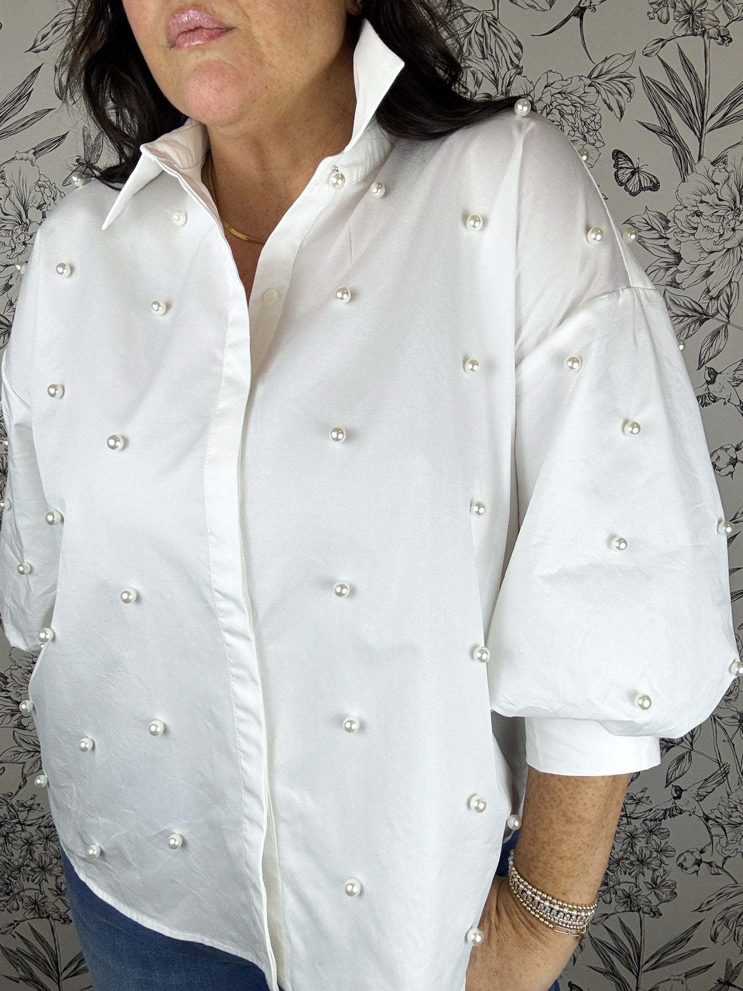 Pearl Behavior Studded Top