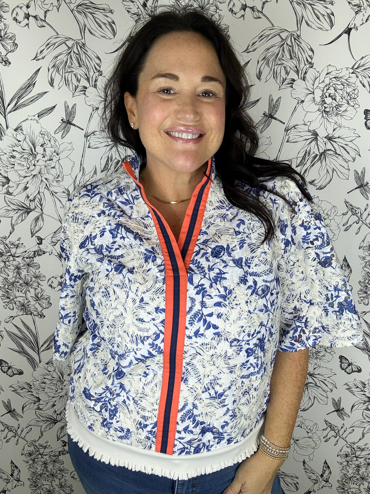 Riviera Bloom Blouse