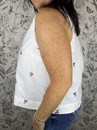 Cherry on Top Collared Tank