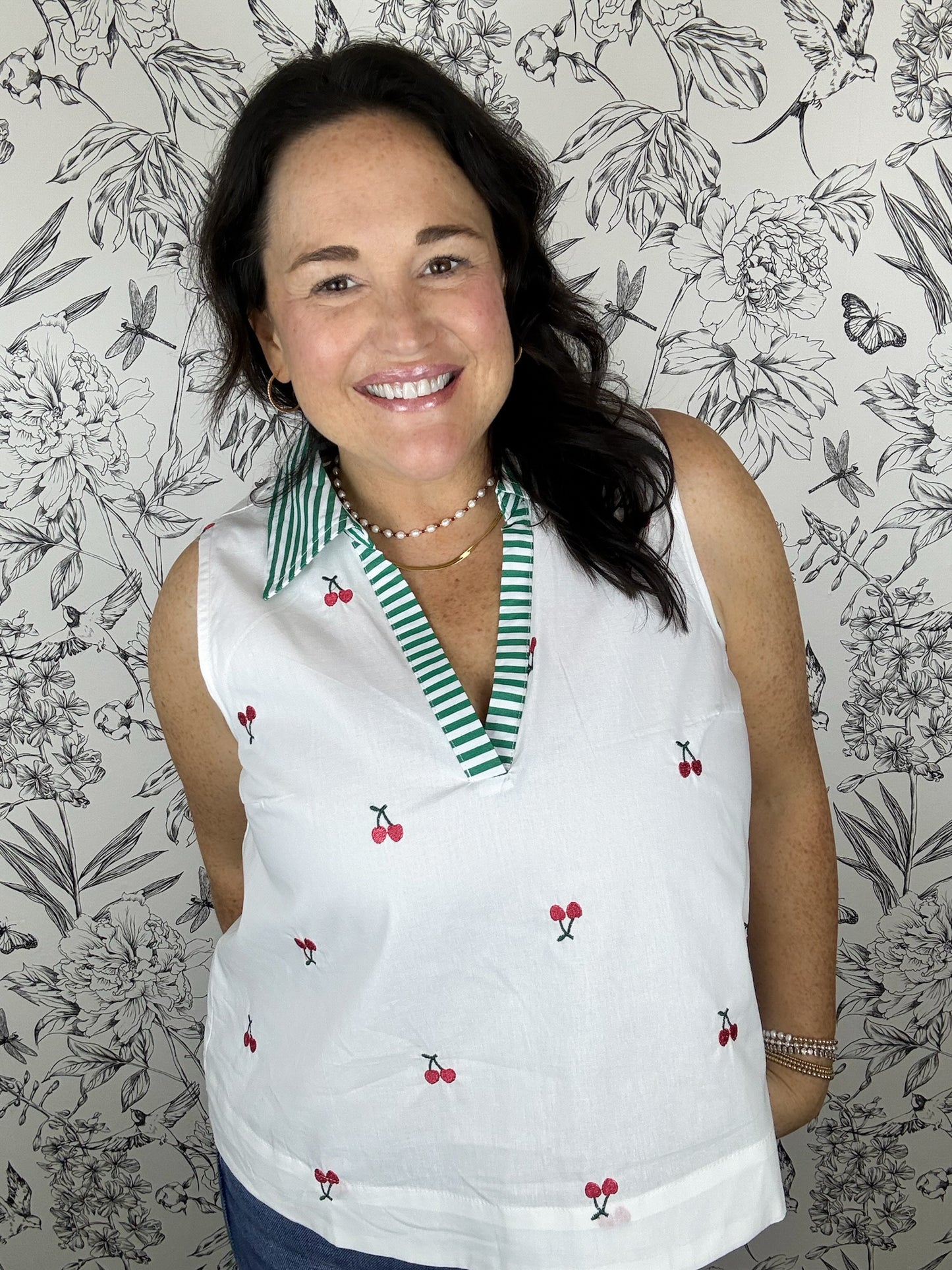 Cherry on Top Collared Tank