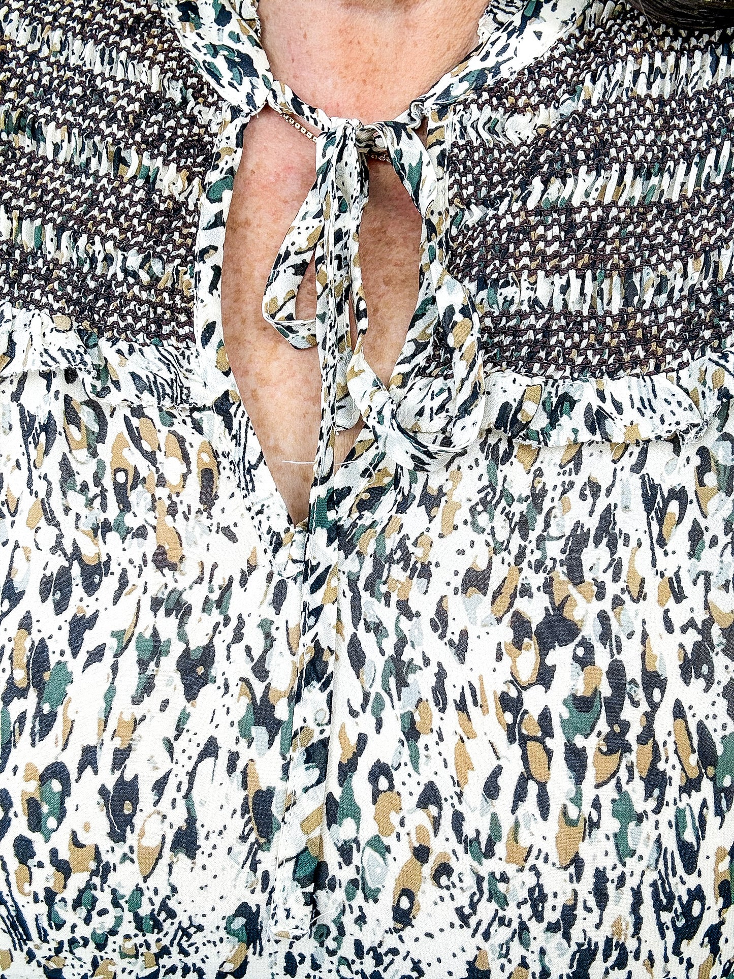 Woodland Whisper Smocked Blouse