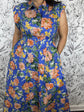 Mediterranean Pop Pleated Midi Dress