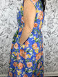 Mediterranean Pop Pleated Midi Dress