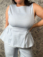 Breezy Picnic Gingham Peplum