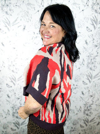 Abstract Autumn Sweater