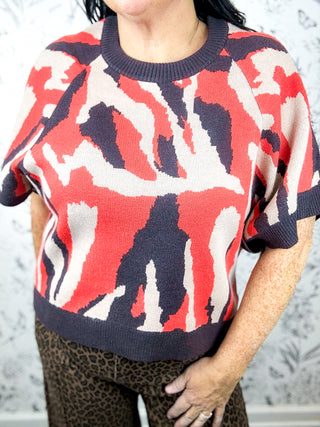 Abstract Autumn Sweater