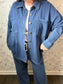 All Day Knit Denim Shacket