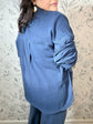 All Day Knit Denim Shacket
