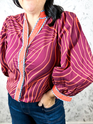 Sway Burgundy Blouse
