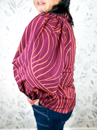 Sway Burgundy Blouse