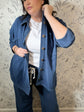 All Day Knit Denim Shacket