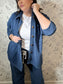 All Day Knit Denim Shacket